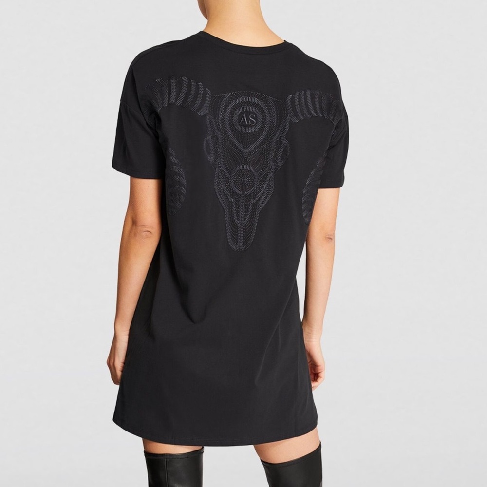 NWT ALLSAINTS Cornu Tee Dress